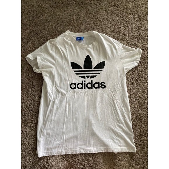 adidas Shirts Adidas Mens Extra Large Short Sleeve White Athletic